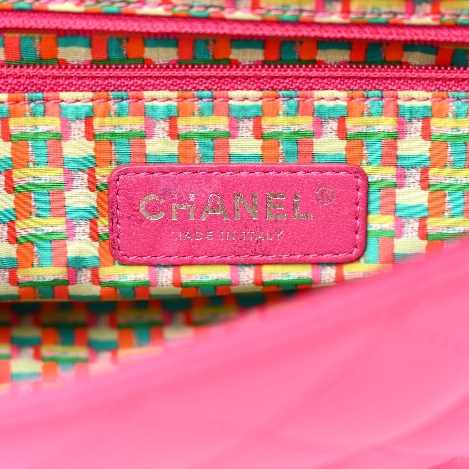 Chanel Rubber Quilted Lambskin Medium Coco Rain Flap Pink 9 of 21