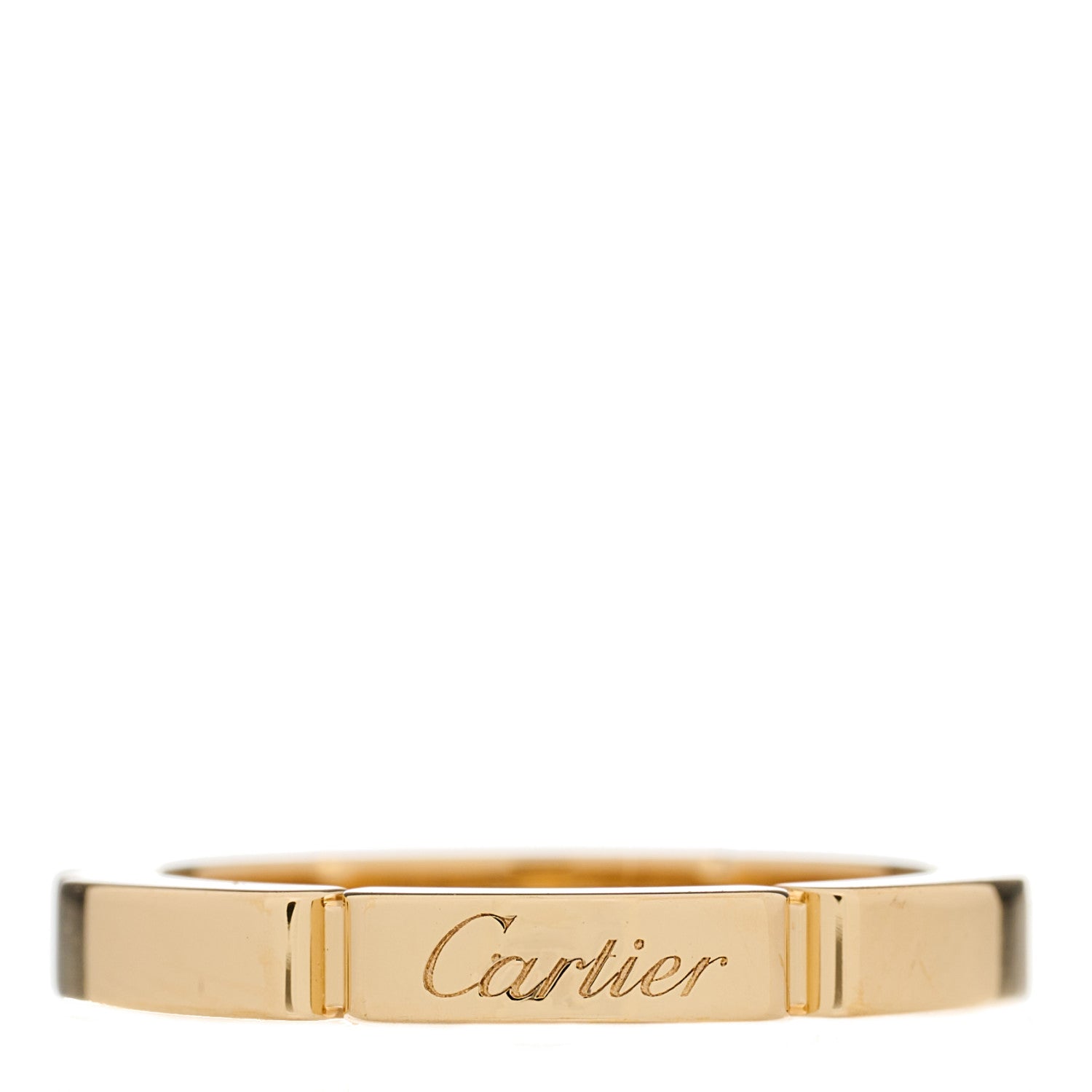 Cartier 18K Yellow Gold 2.5mm Maillon Panthere Wedding Band Ring 47 4 1 of 3