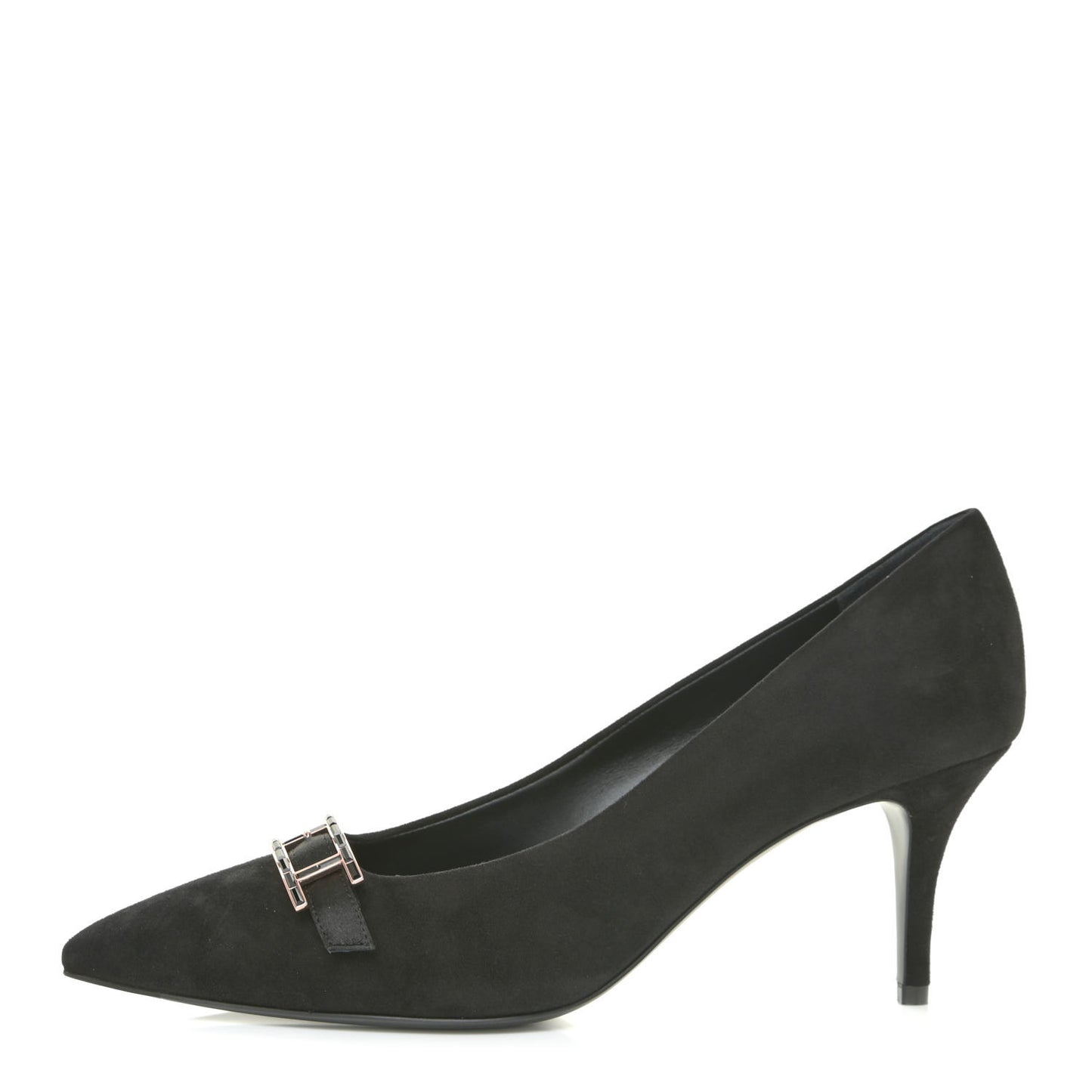 Chevre Velours Blush Pumps 39 Black