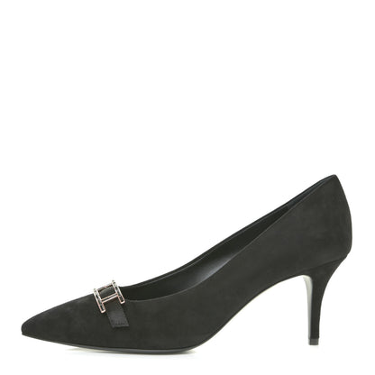 Hermes Chevre Velours Blush Pumps 39 Black 1 of 11