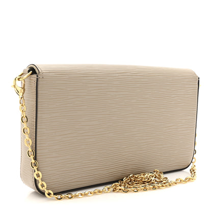 Louis Vuitton Epi Felicie Pochette Chain Wallet Galet 4 of 12