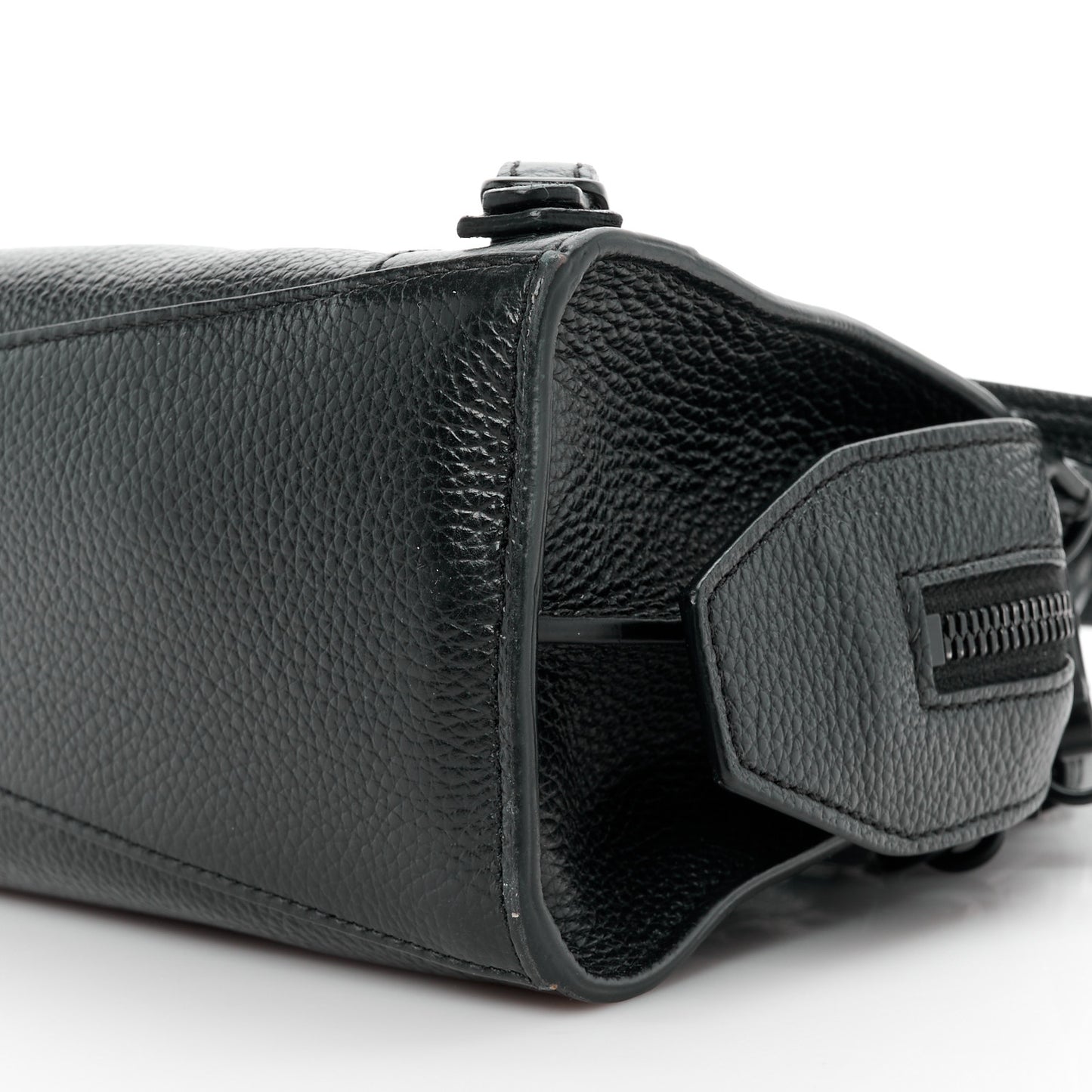 Grained Calfskin Neo Classic Black Hardware Mini City Black