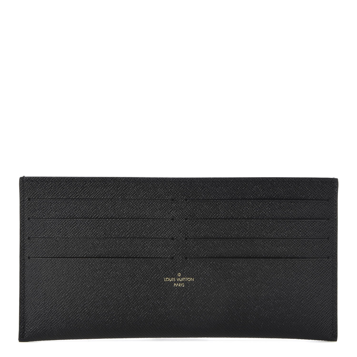 Louis Vuitton Calfskin Felicie Chain Wallet Card Holder Insert Black 1 of 6