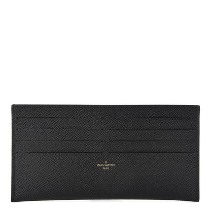 Louis Vuitton Calfskin Felicie Chain Wallet Card Holder Insert Black 1 of 6