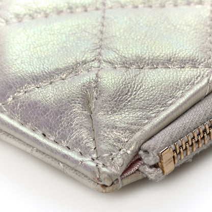 Chanel Iridescent Lambskin Quilted Classic iPhone Pouch Ivory 10 of 17