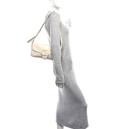 Gucci Goatskin Small GG Monochrome Aphrodite Shoulder Bag Mystic White 2 of 12