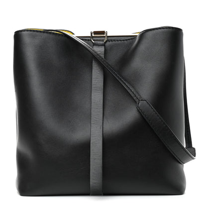 Proenza Schouler Nappa Frame Bucket Bag Black Yellow 1 of 10