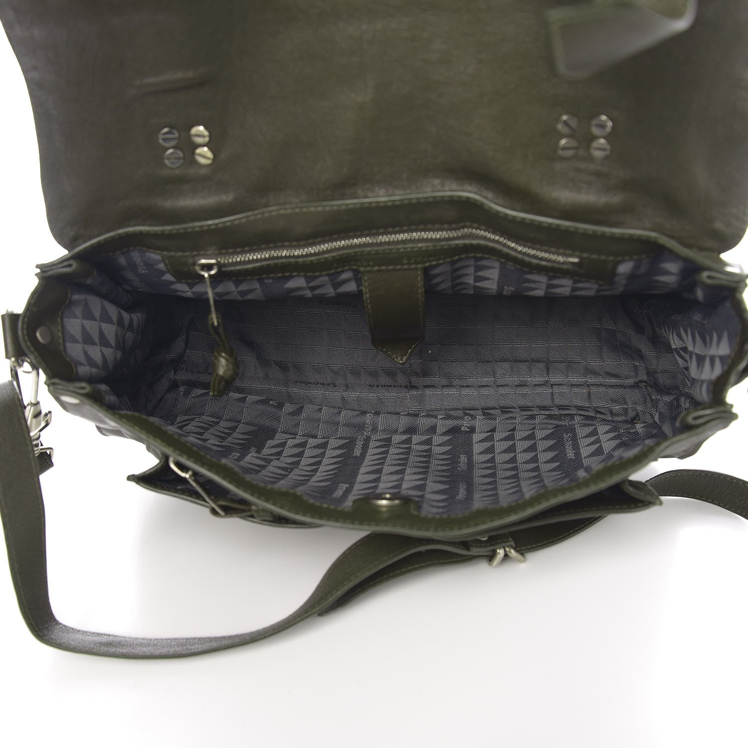 Proenza Schouler Lambskin Medium PS1 Satchel Military 4 of 13