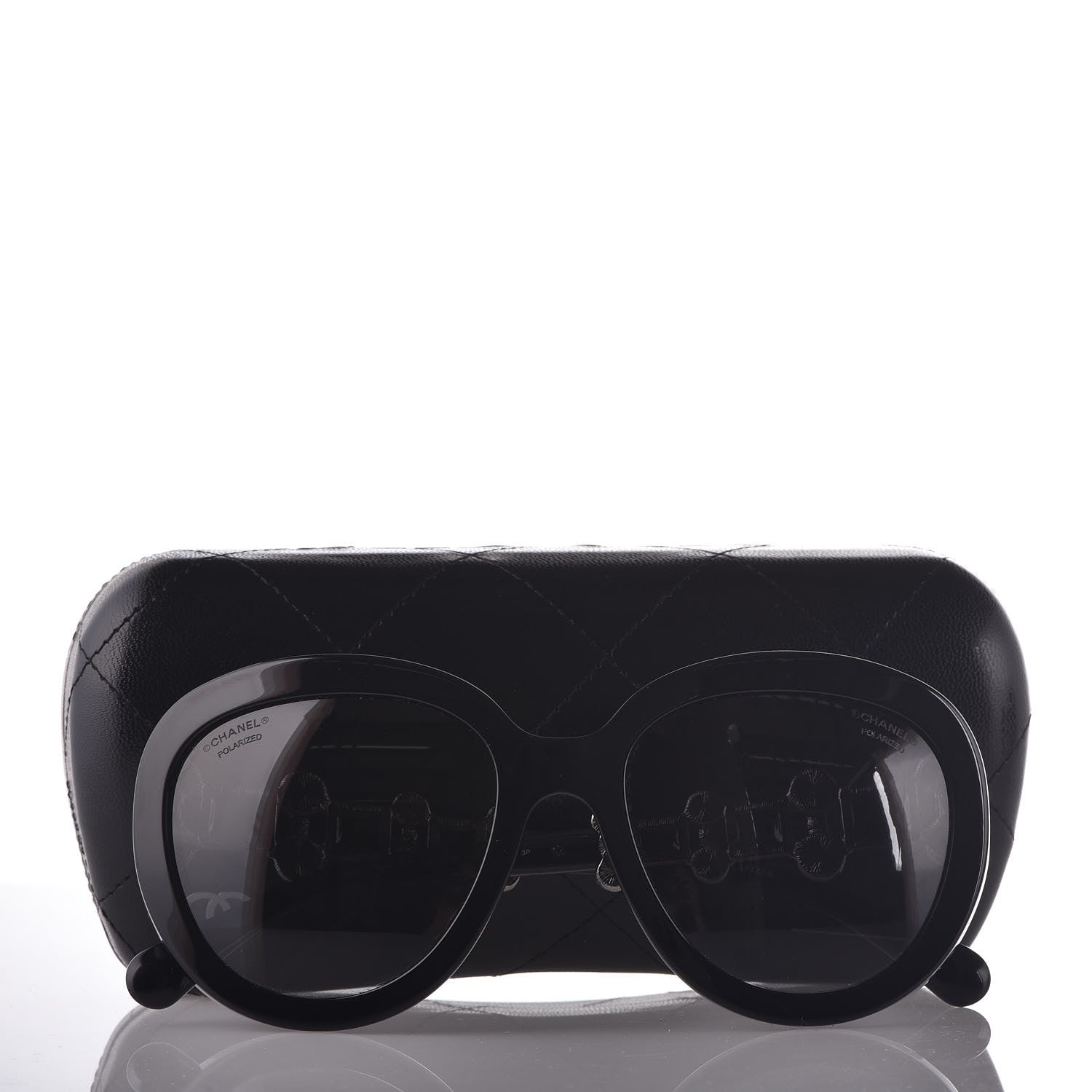 Chanel Pearl Crystal Bijoux Polarized Sunglasses 5334-H-B Black 8 of 8