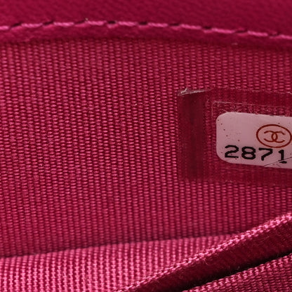 Chanel Lambskin Quilted Mini Trendy CC Clutch With Chain Fuchsia 7 of 11