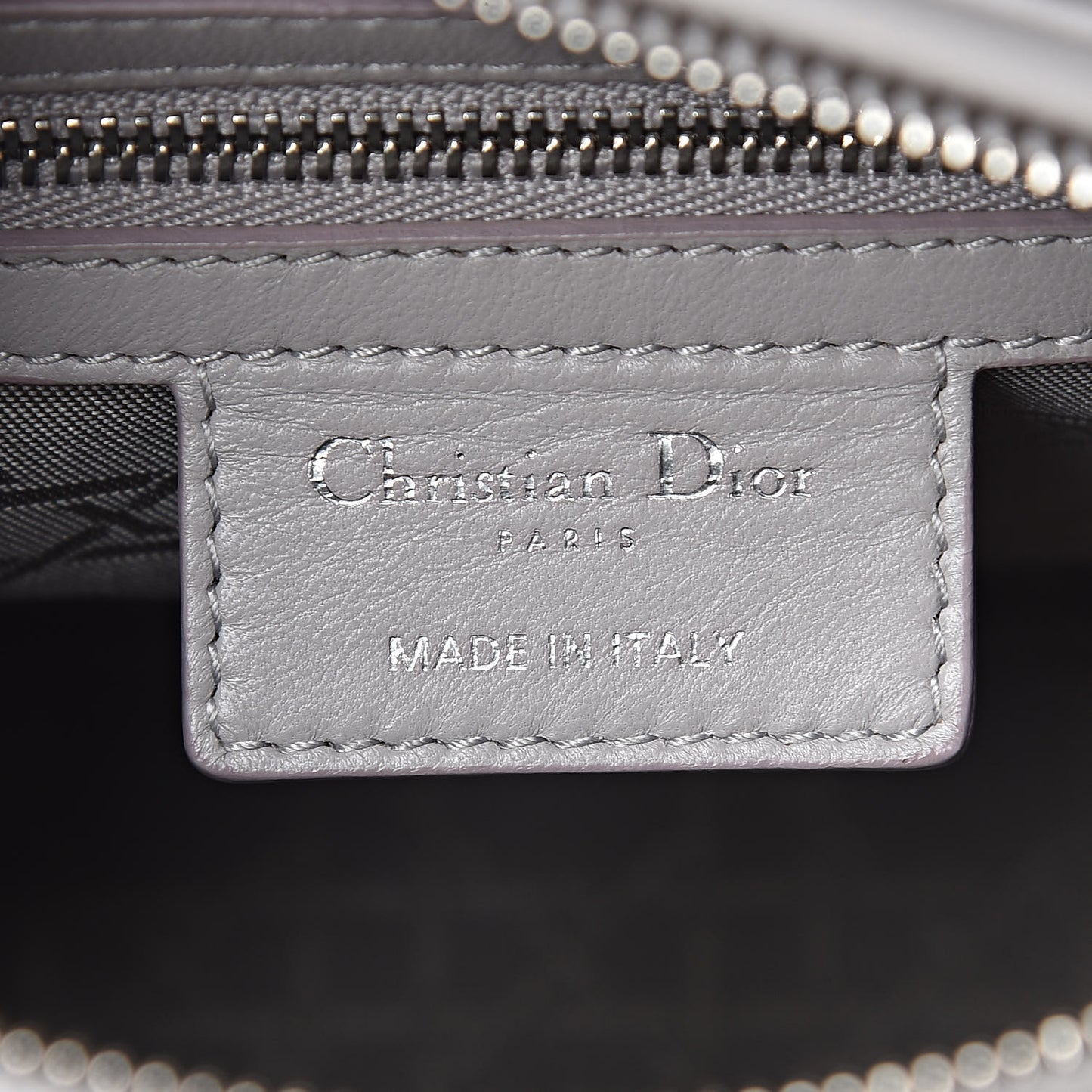 Lambskin Cannage Medium Lady Dior Grey