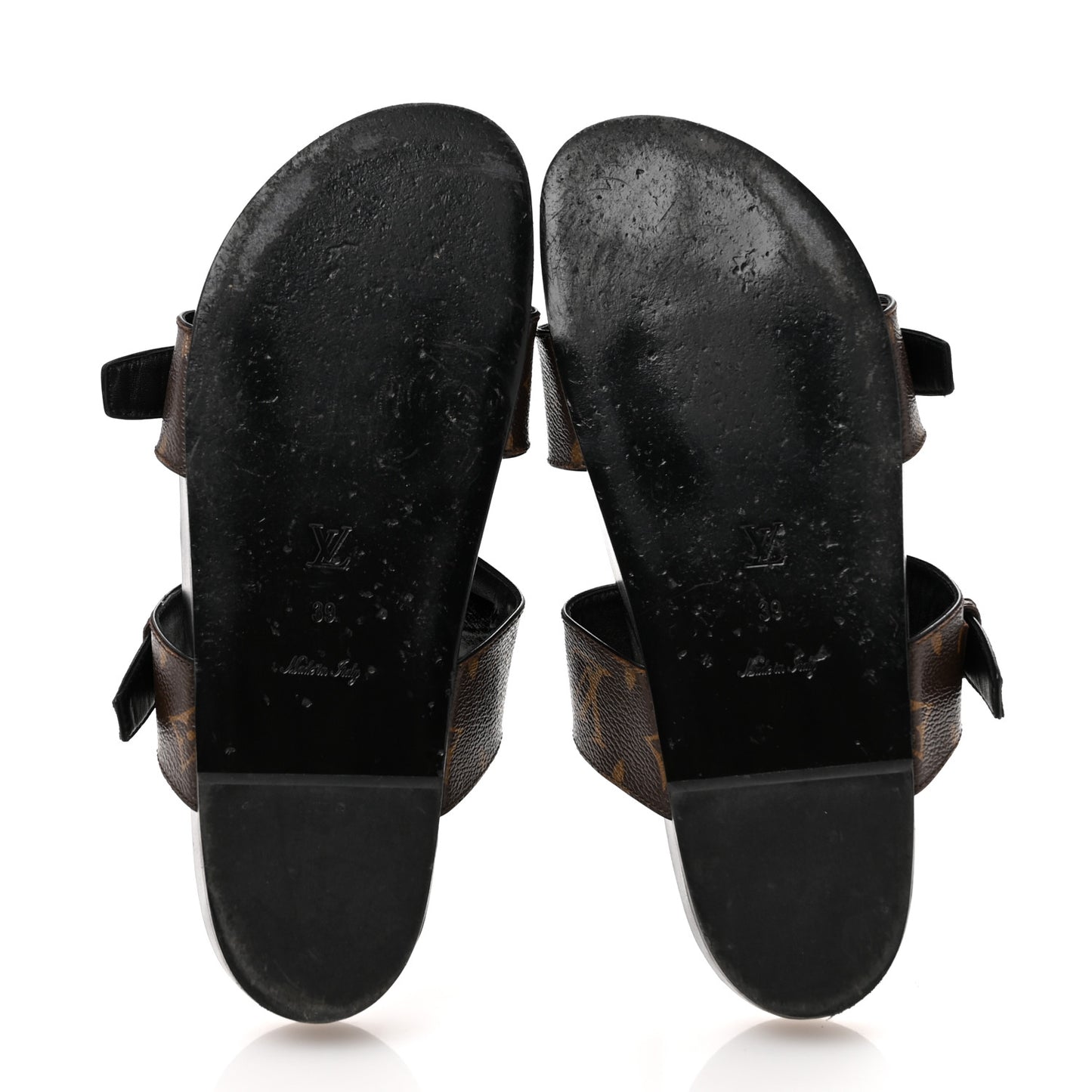 Monogram Bom Dia Mule Sandals 39 Black