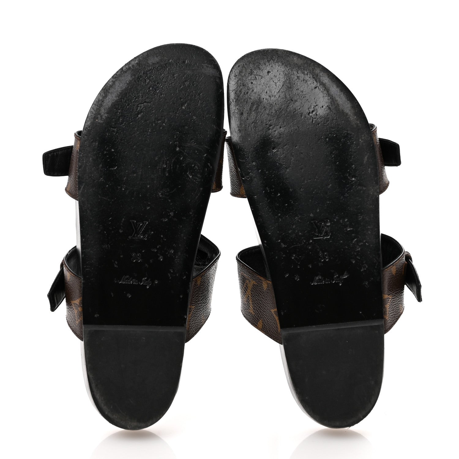 Louis Vuitton Monogram Bom Dia Mule Sandals 39 Black 6 of 11