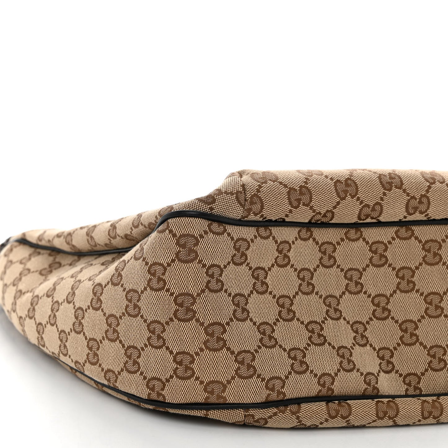 Monogram Large New Ladies Web Hobo Dark Brown