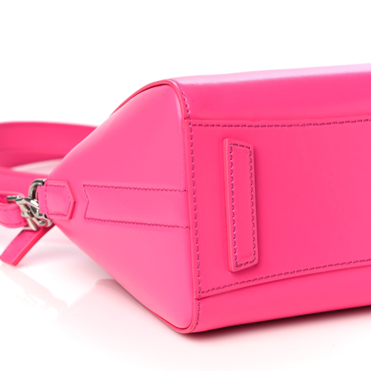 Shiny Lord Calfskin Mini Antigona Shocking Pink