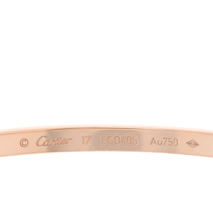 Cartier 18K Pink Gold Small LOVE Bracelet 17 3 of 5