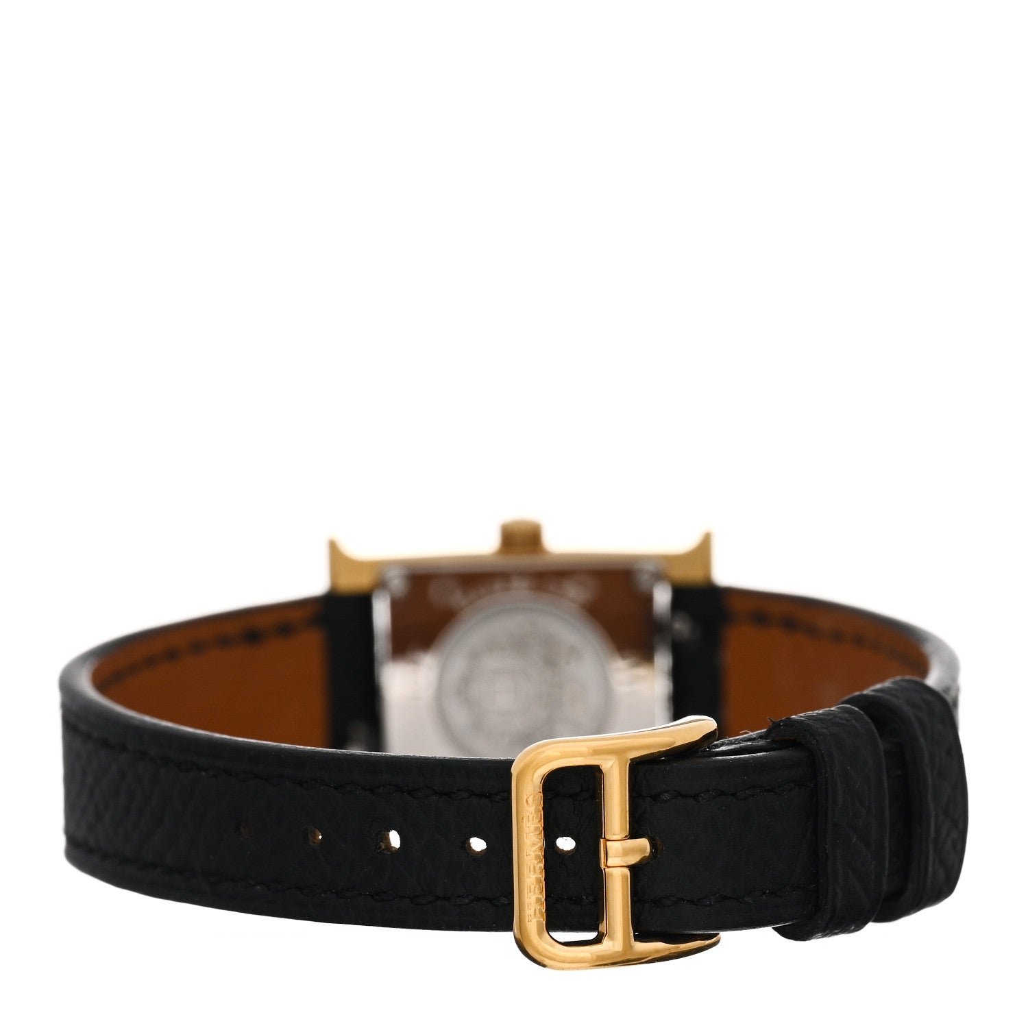 Hermes Stainless Steel Epsom 17.2mm Heure H Hour Quartz Watch Noir 3 of 5