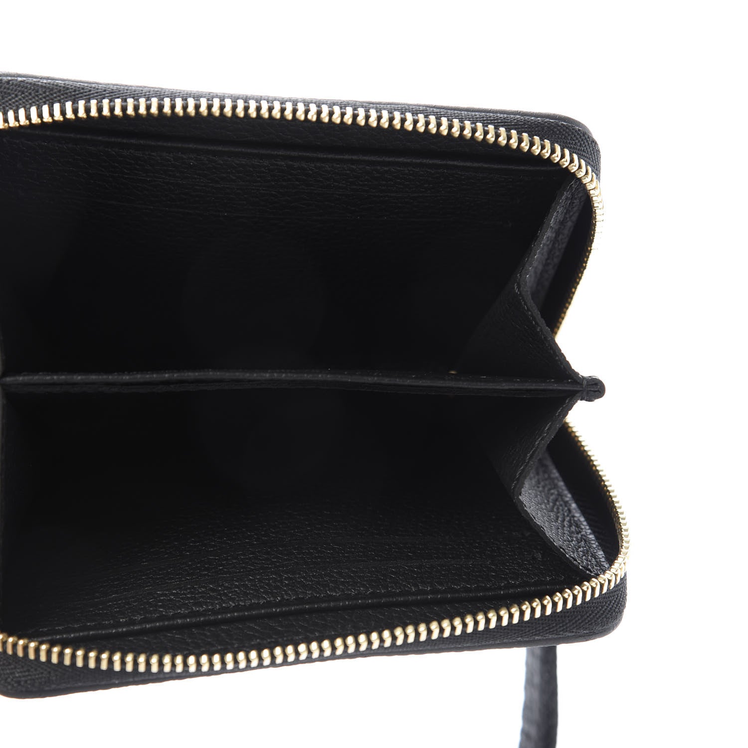 Louis Vuitton Empreinte Monogram Giant Zippy Coin Purse Black Beige 5 of 9