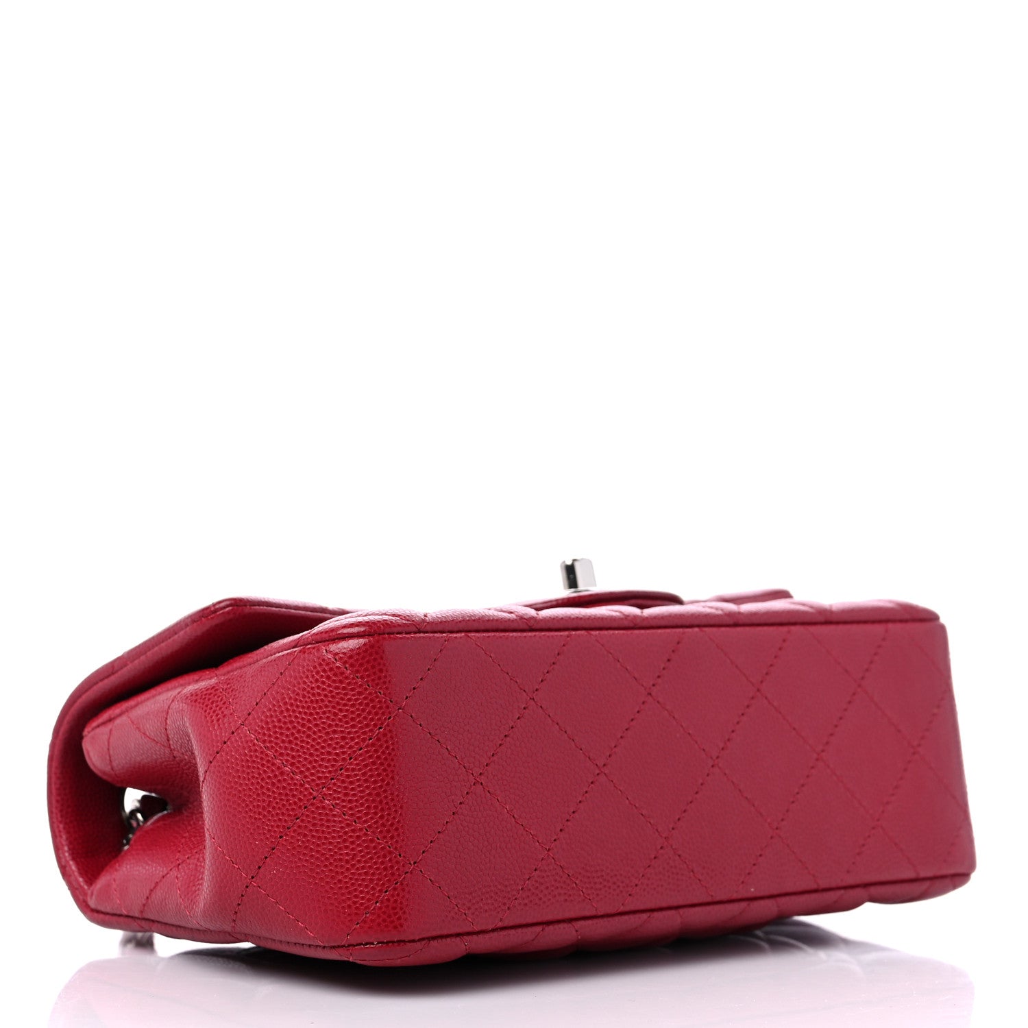 Chanel Caviar Quilted Mini Rectangular Flap Red 4 of 10