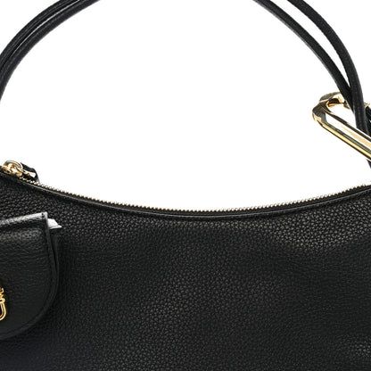 Marc Jacobs Grained Calfskin Dual Crescent Bag Black 8 of 10