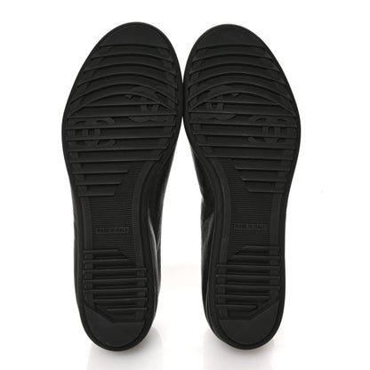 Chanel Lambskin Cap Toe CC Mary Jane Flats 40 Black 6 of 10