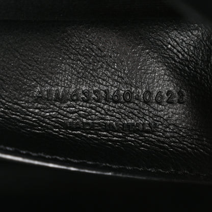 Saint Laurent Crinkled Calfskin Matelasse Monogram Baby Niki Chain Satchel Black 7 of 10