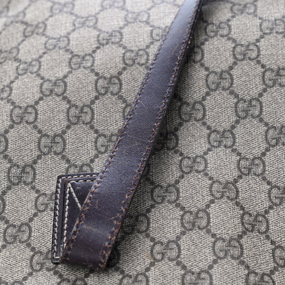 Gucci GG Supreme Monogram Medium Zippered Shopping Tote Dark Brown 15 of 20