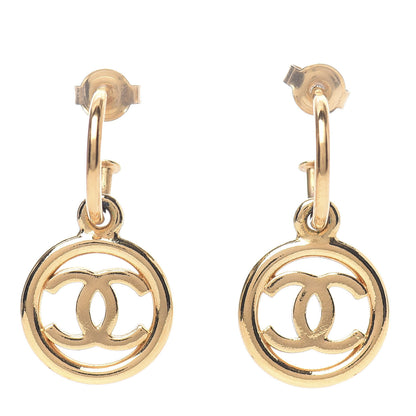 Chanel CC Drop Earrings Gold 1 of 4