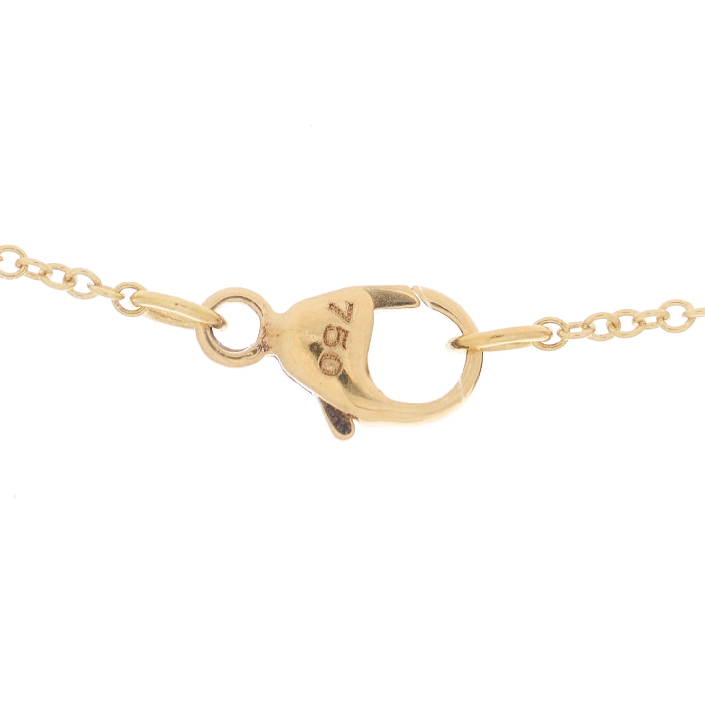 18K Yellow Gold Diamond Cable Collectibles Pave Charm Pendant Necklace