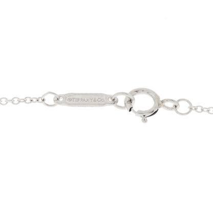 Tiffany Platinum Diamond .41ct Fleur De Lis Key Pendant Necklace 5 of 7