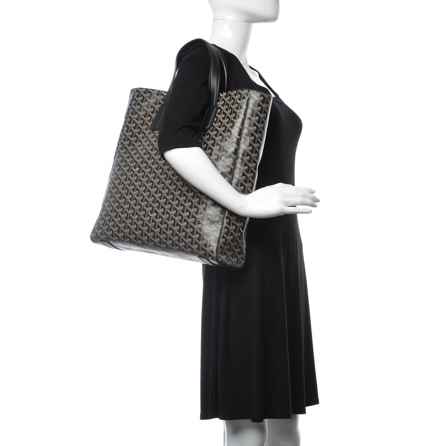 Goyardine Voltaire III Tote Black