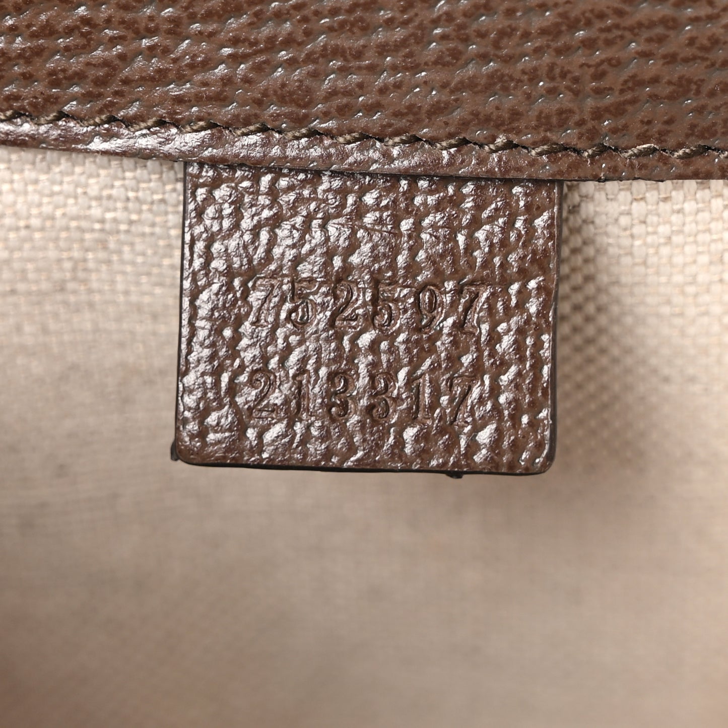 GG Supreme Monogram Web Small Ophidia Belt Bag Brown