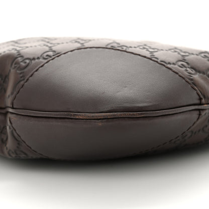 Gucci Guccissima Small Lovely Heart Messenger  Dark Brown 10 of 15