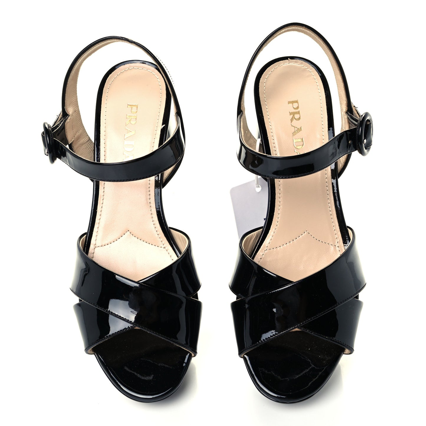 Vernice Crisscross Platform 20/65mm Sandals 37 Black