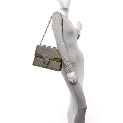 Gucci GG Supreme Monogram Medium Dionysus Shoulder Bag Taupe 2 of 14