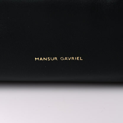Mansur Gavriel Lambskin Cloud Clutch Black Flamma 12 of 12