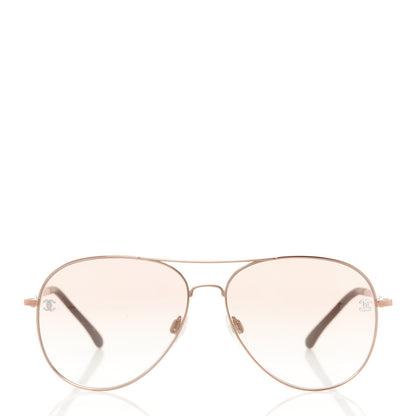 Chanel Metal Aviator CC Sunglasses 4189-T-Q  Rose 2 of 8