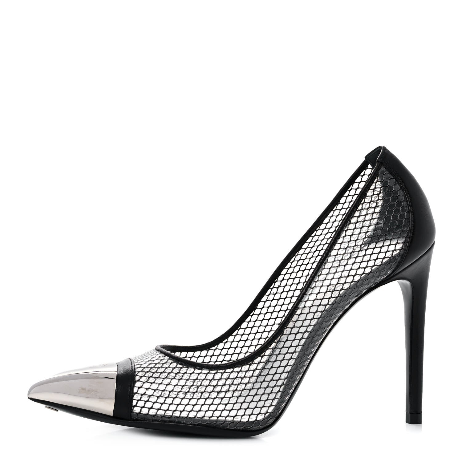 Louis Vuitton Calfskin Mesh PVC Urban Twist Pumps 36 Black 1 of 8