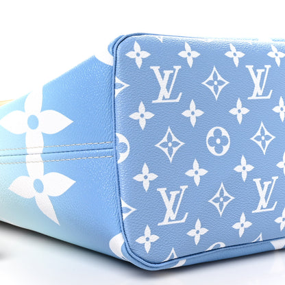 Louis Vuitton Monogram Giant By The Pool Neverfull MM Blue 9 of 10