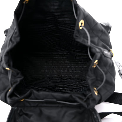 Prada Tessuto Nylon Saffiano Vela Quilted Backpack Black 5 of 8
