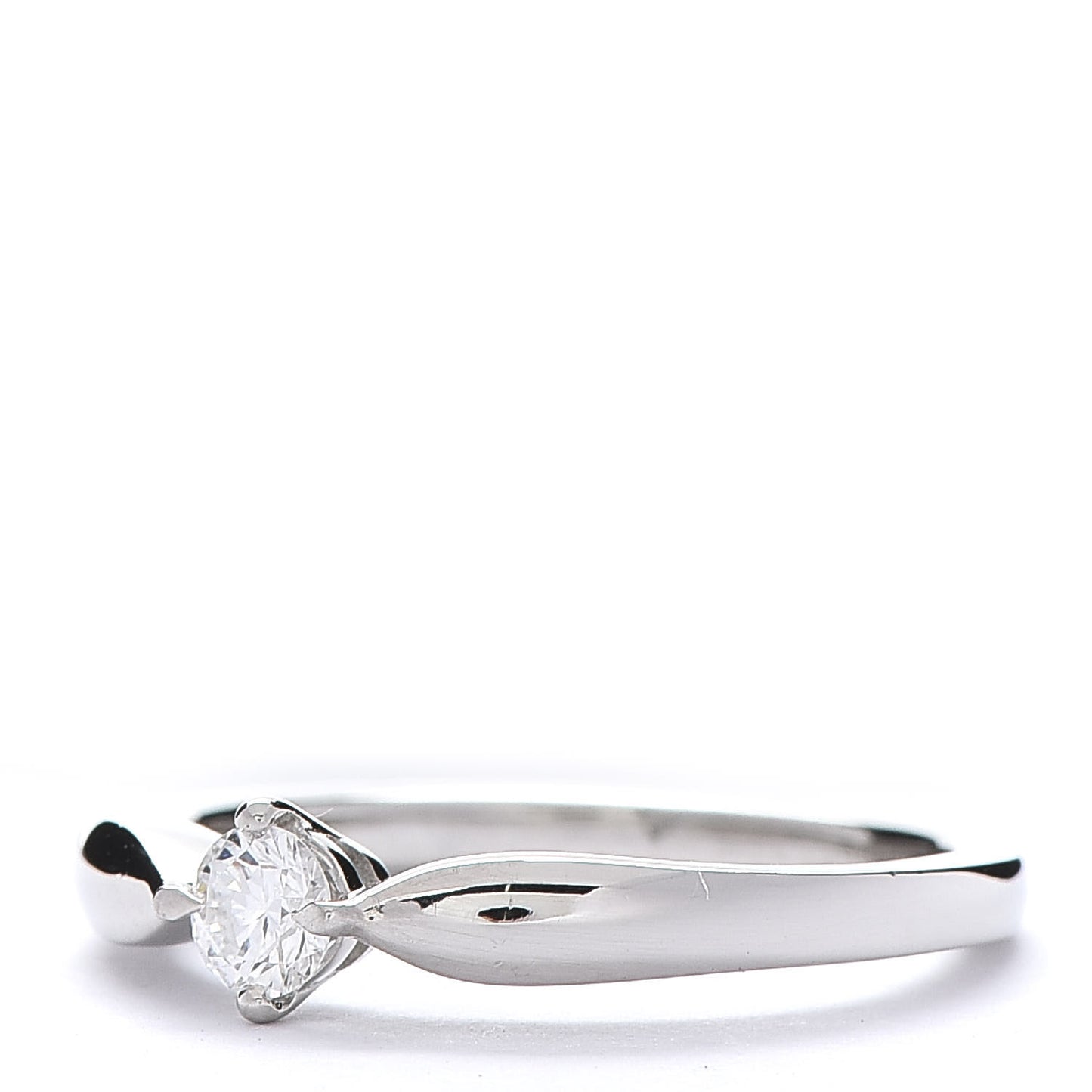 Platinum Diamond .19ct Dedicata a Venezia Solitaire Engagement Ring 51 5.75
