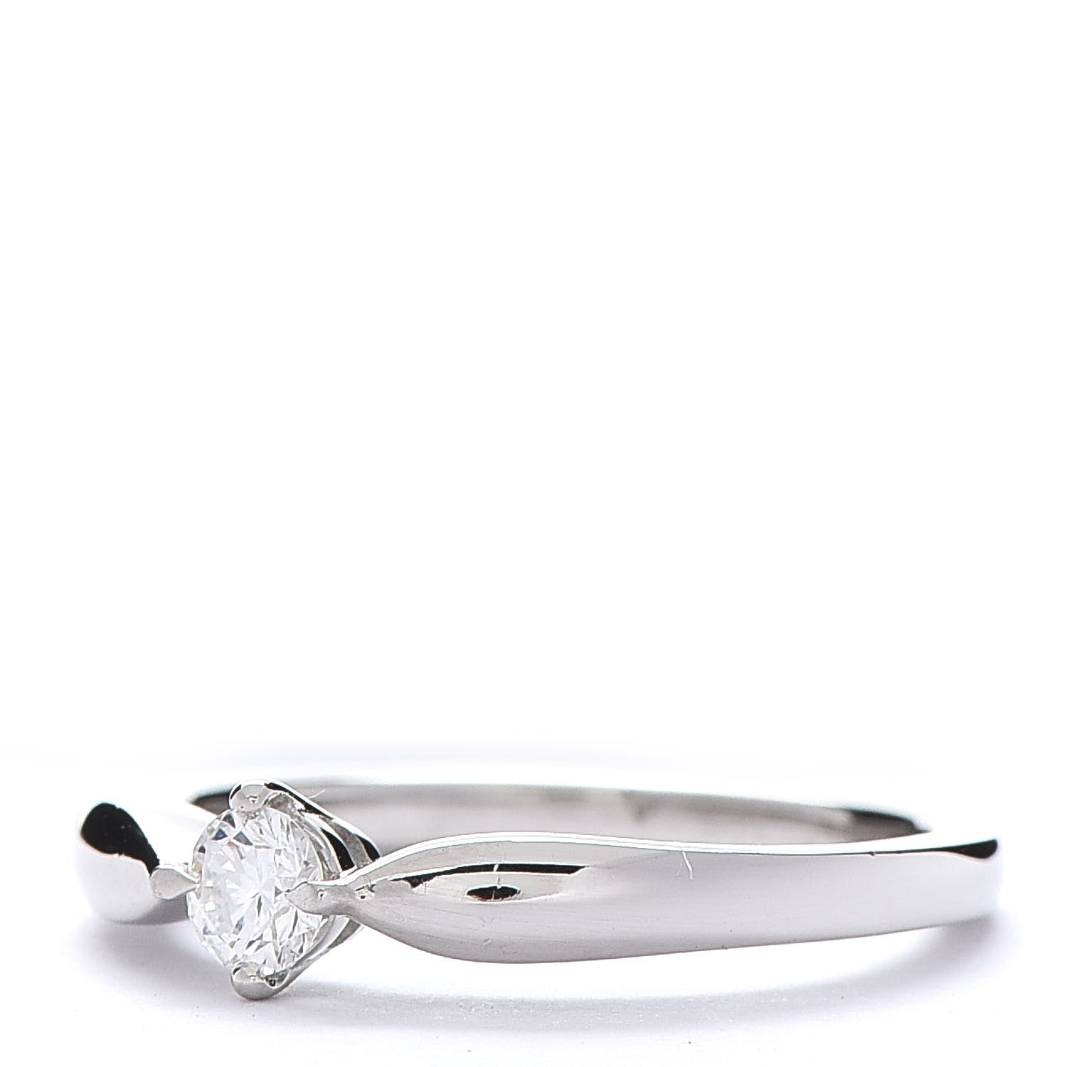 Bulgari Platinum Diamond .19ct Dedicata a Venezia Solitaire Engagement Ring 51 5.75 3 of 6