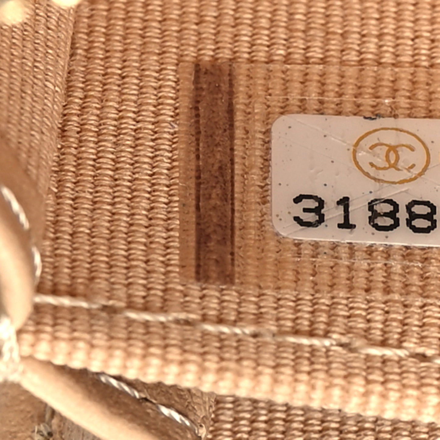 Caviar Quilted Zip Around Coin Purse Beige