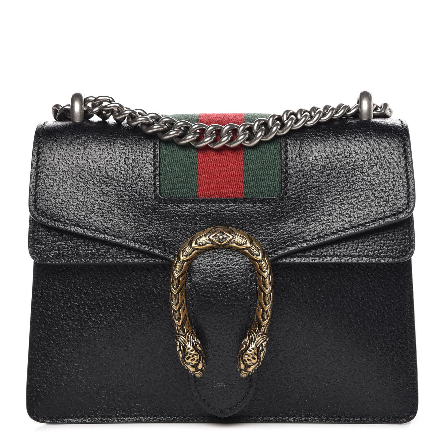 Calfskin Web Mini Dionysus Shoulder Bag Black