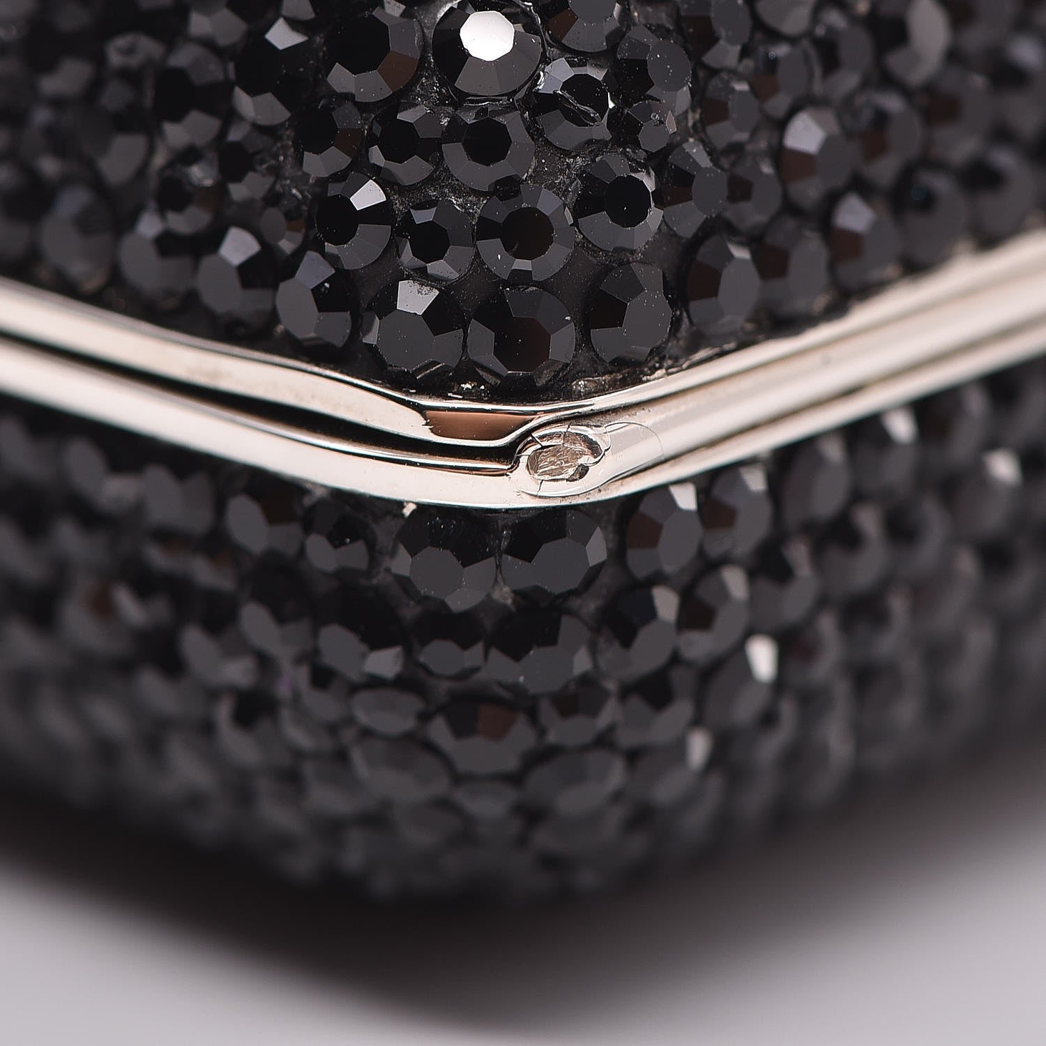 Judith Leiber Swarovski Crystal Minaudiere Clutch Black 10 of 18