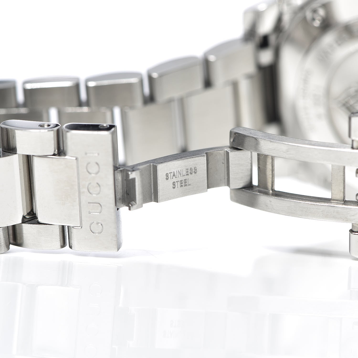 Gucci Stainless Steel Diamond Mother of Pearl 32mm Dive Quartz Watch 6 of 8