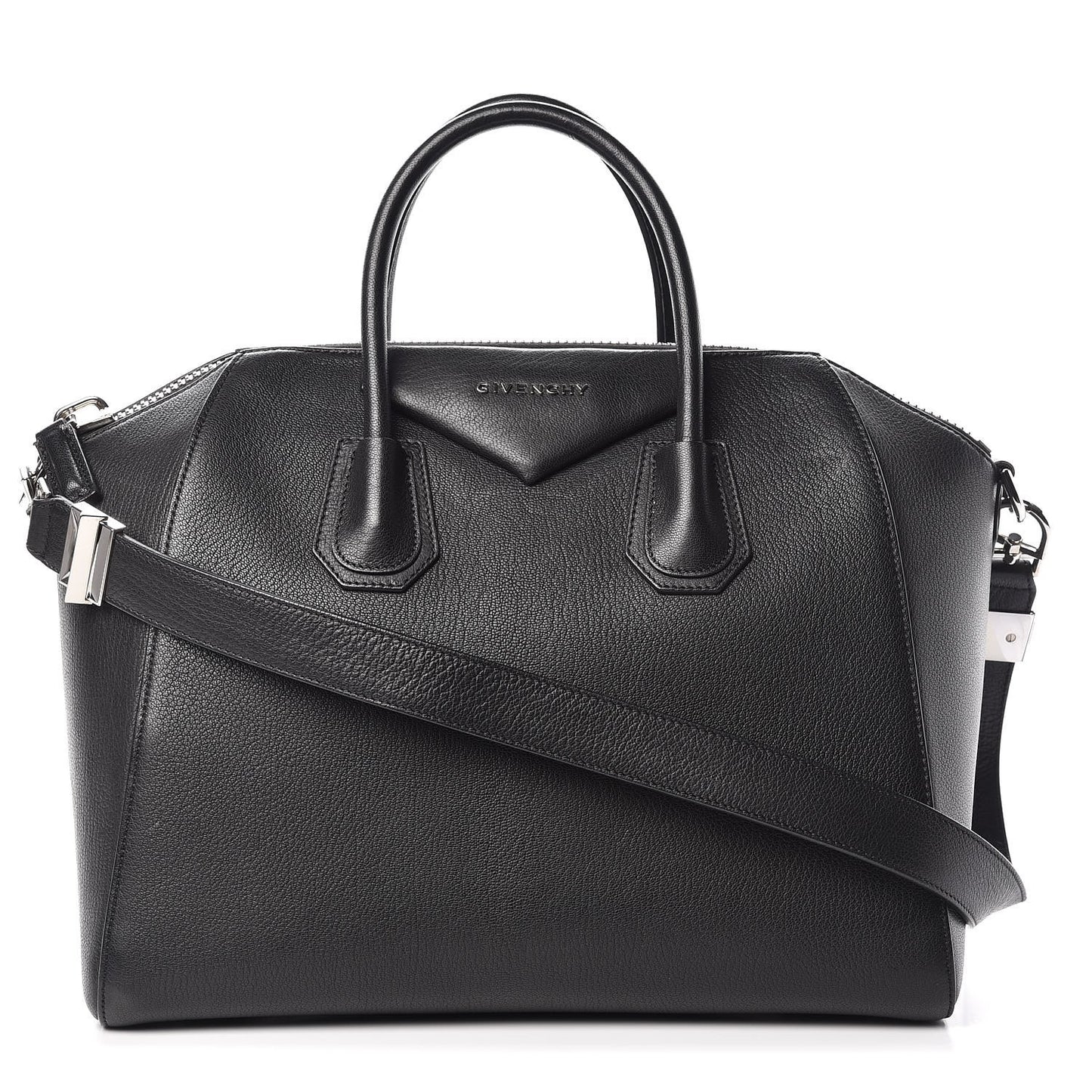 Sugar Goatskin Medium Antigona Black