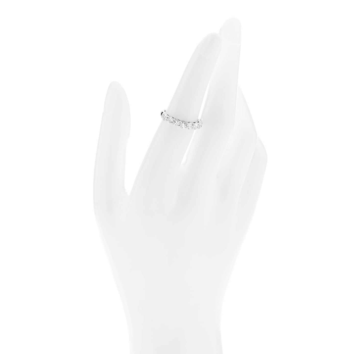 Platinum Diamond .91ctw 3.5mm Embrace Band Ring 52 6