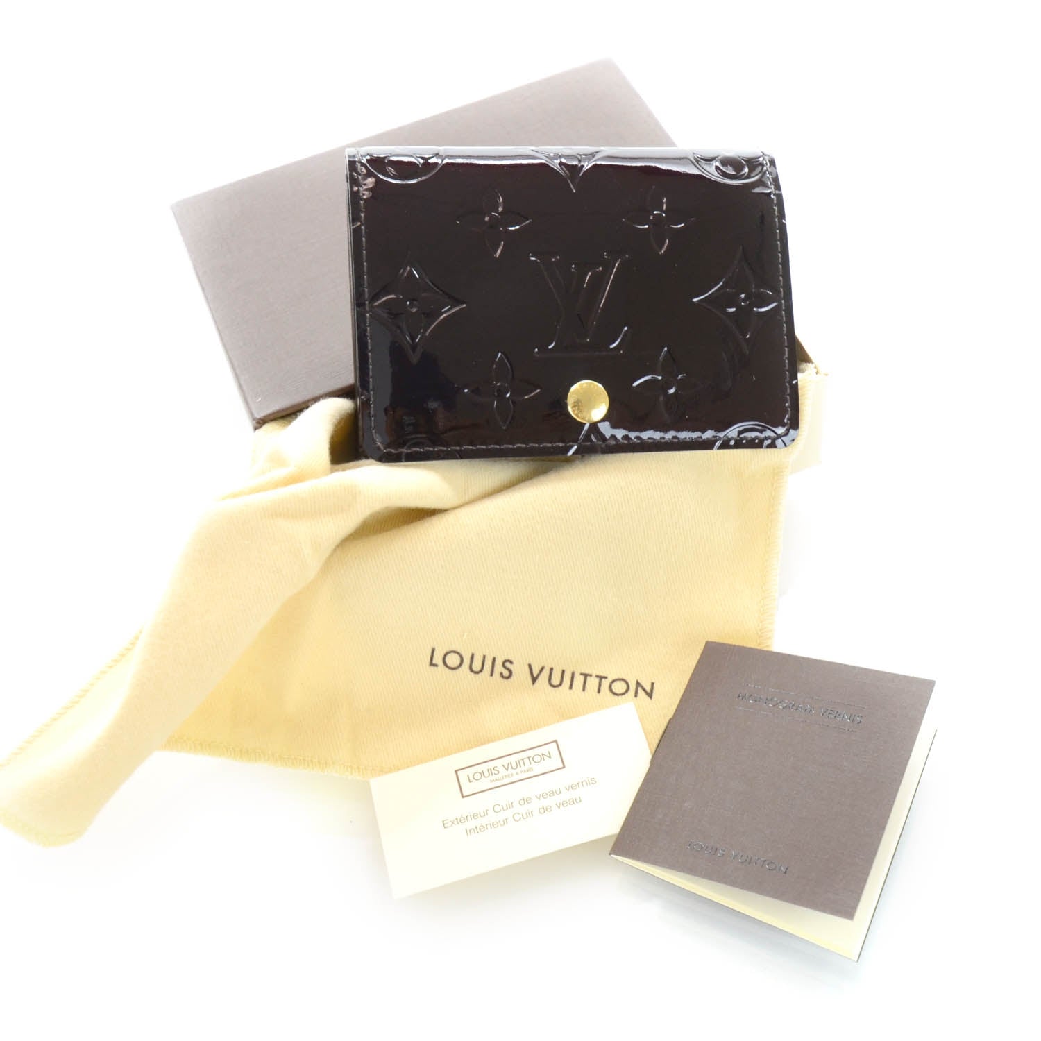 Louis Vuitton Vernis Business Card Holder Amarante 10 of 10