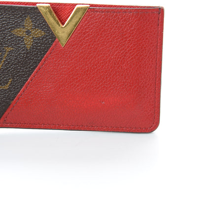 Louis Vuitton Calfskin Monogram Kimono Tote Card Holder Cherry 7 of 10